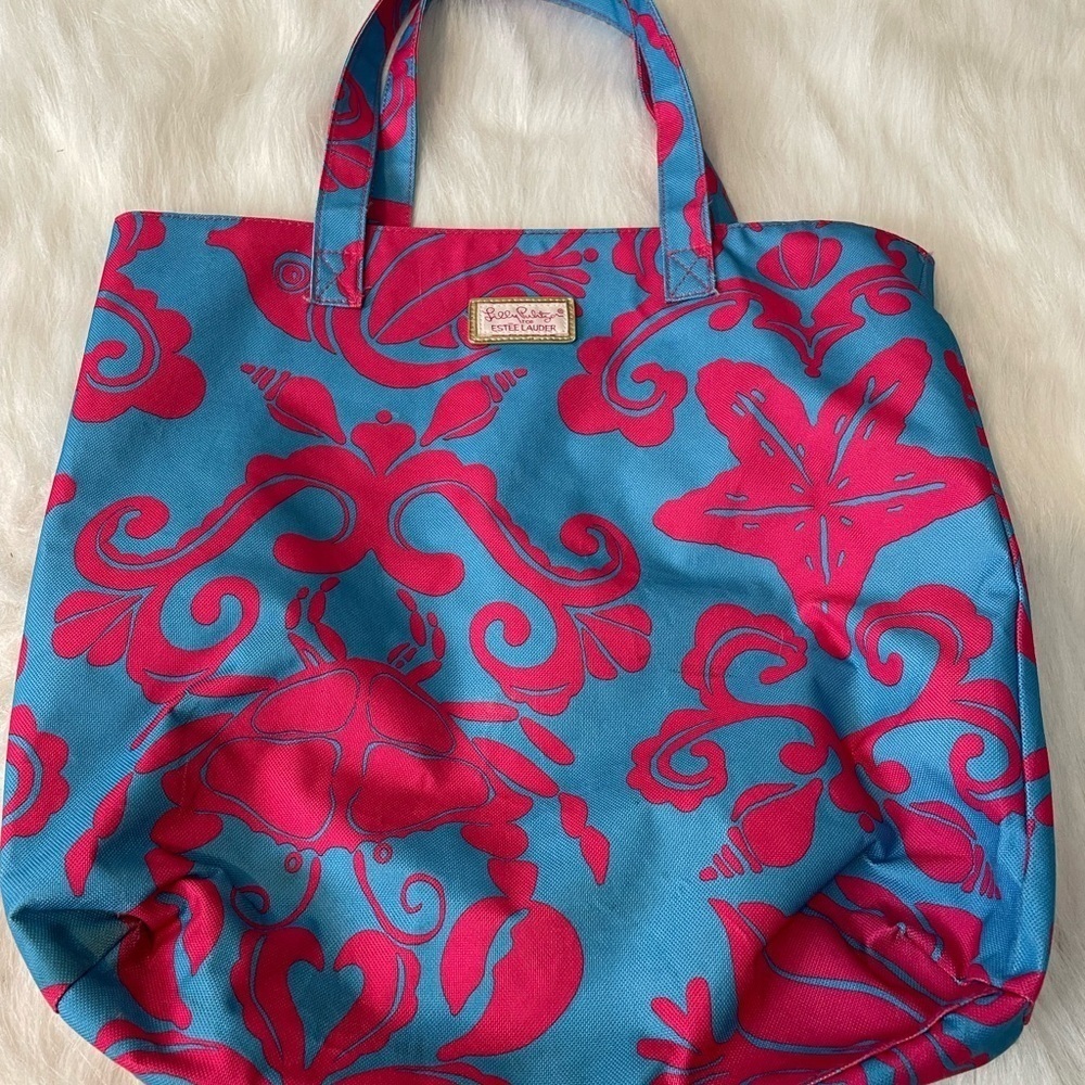 Lilly Pulitzer Estée Lauder tote